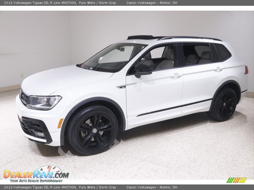 2019 Volkswagen Tiguan SEL R-Line 4MOTION Pure White / Storm Gray Photo #3
