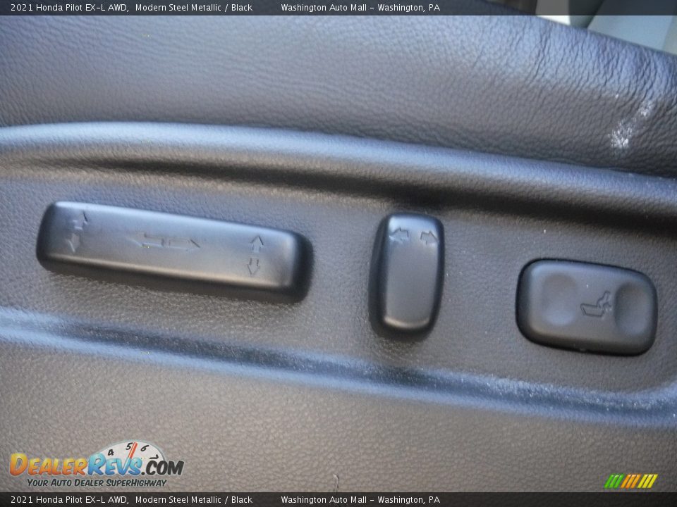 2021 Honda Pilot EX-L AWD Modern Steel Metallic / Black Photo #17