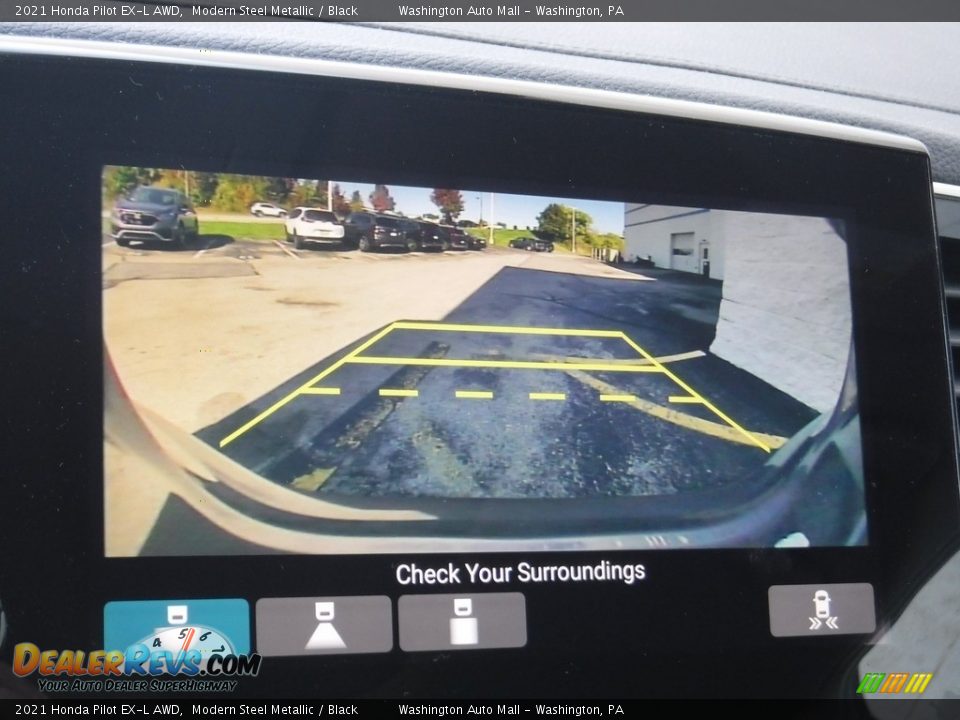 2021 Honda Pilot EX-L AWD Modern Steel Metallic / Black Photo #22