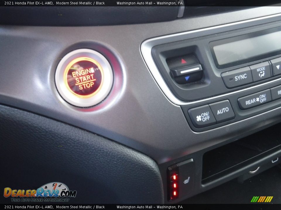 2021 Honda Pilot EX-L AWD Modern Steel Metallic / Black Photo #23