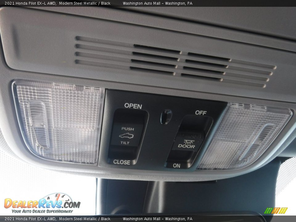 2021 Honda Pilot EX-L AWD Modern Steel Metallic / Black Photo #24