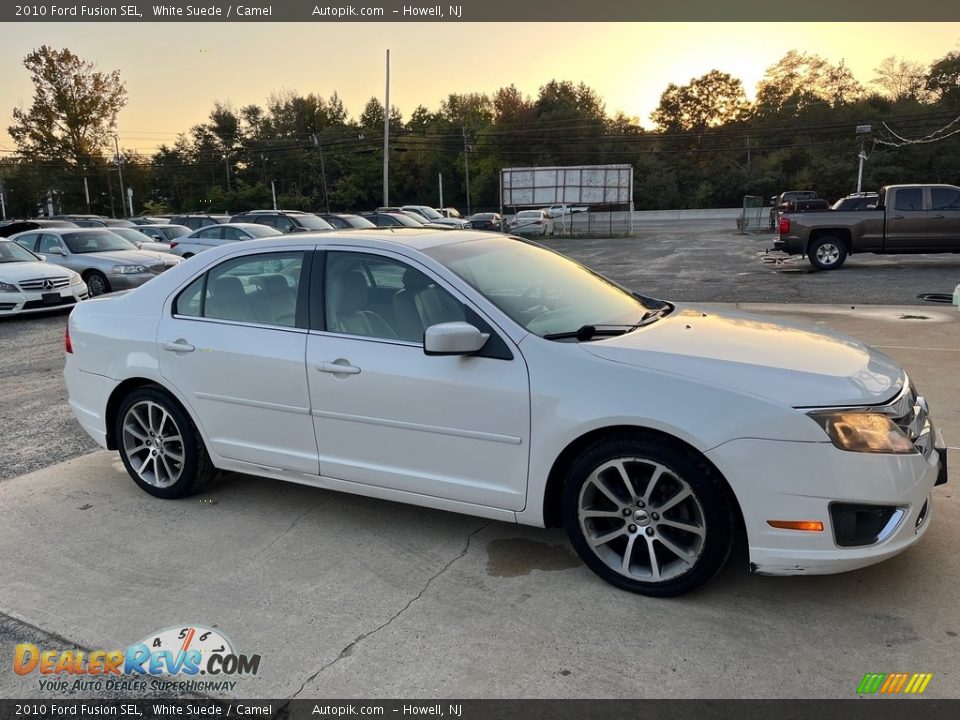 2010 Ford Fusion SEL White Suede / Camel Photo #3