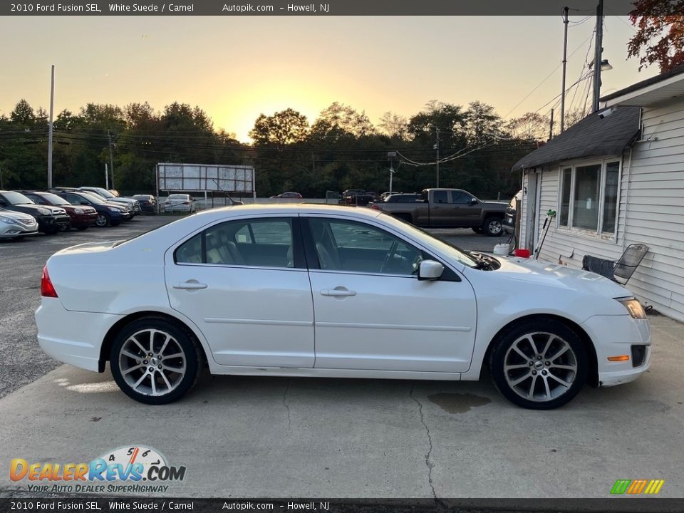 2010 Ford Fusion SEL White Suede / Camel Photo #4