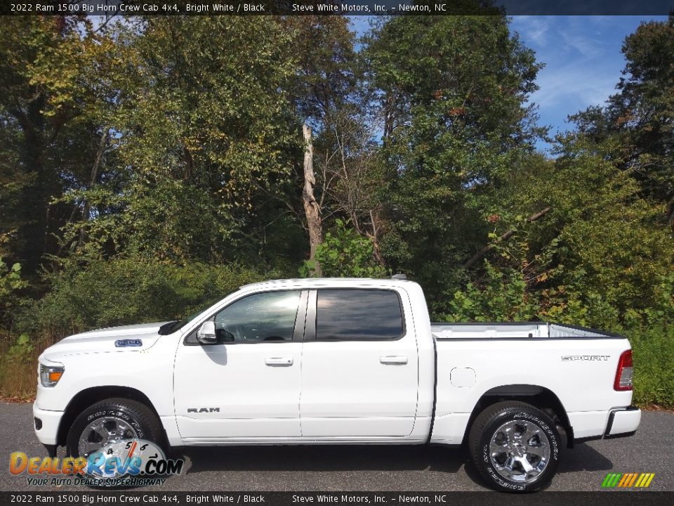 2022 Ram 1500 Big Horn Crew Cab 4x4 Bright White / Black Photo #1