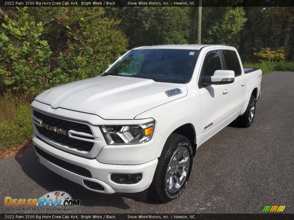 2022 Ram 1500 Big Horn Crew Cab 4x4 Bright White / Black Photo #2