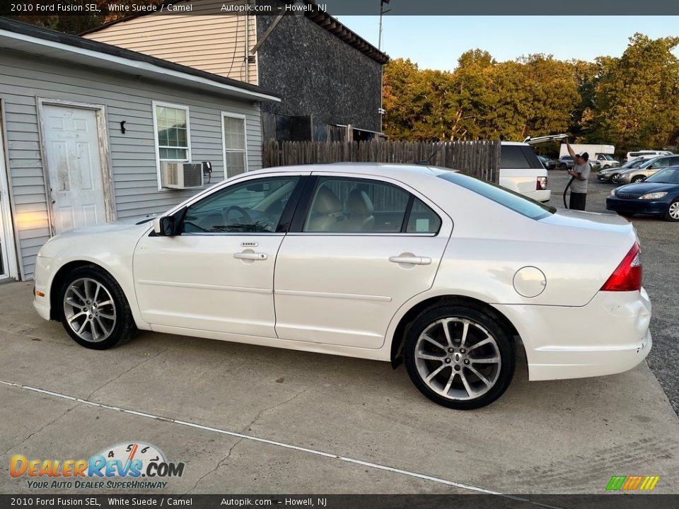 2010 Ford Fusion SEL White Suede / Camel Photo #9