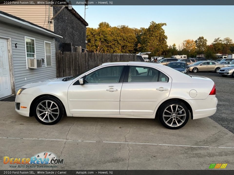 2010 Ford Fusion SEL White Suede / Camel Photo #10