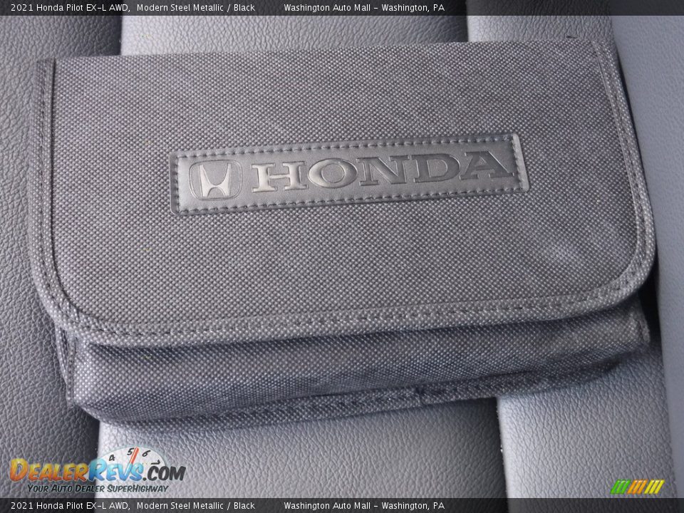 2021 Honda Pilot EX-L AWD Modern Steel Metallic / Black Photo #35