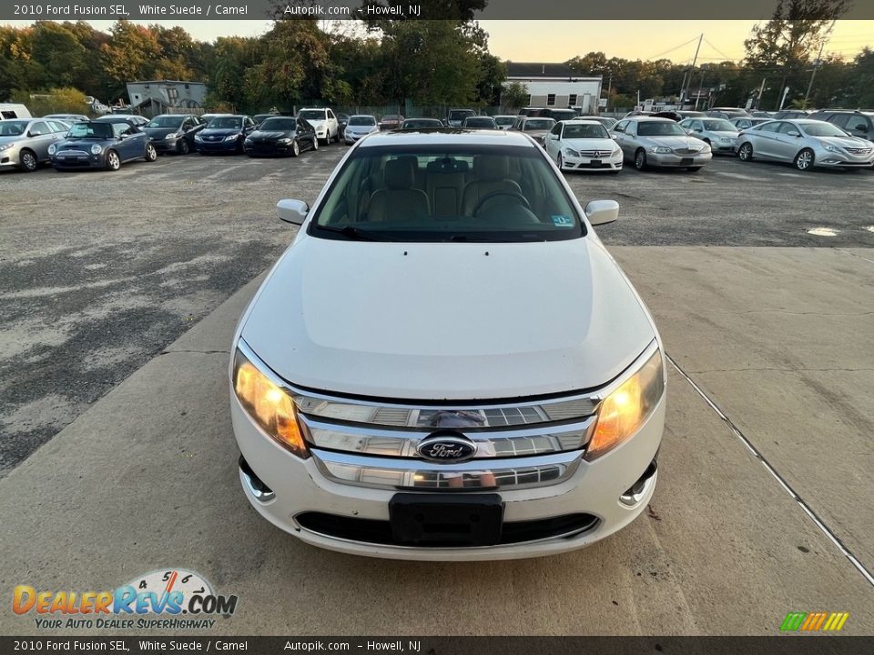 2010 Ford Fusion SEL White Suede / Camel Photo #13