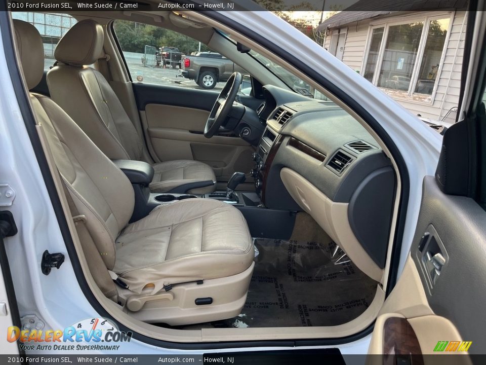 2010 Ford Fusion SEL White Suede / Camel Photo #15