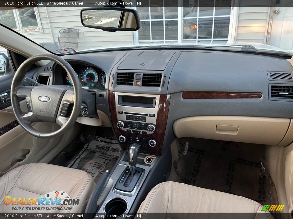 2010 Ford Fusion SEL White Suede / Camel Photo #20