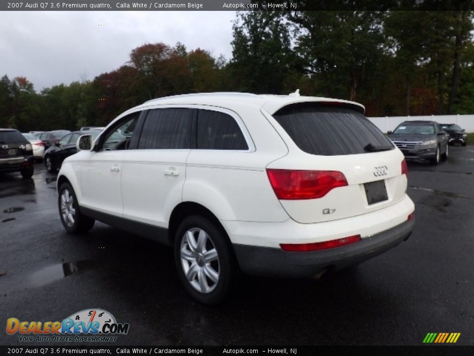 2007 Audi Q7 3.6 Premium quattro Calla White / Cardamom Beige Photo #4