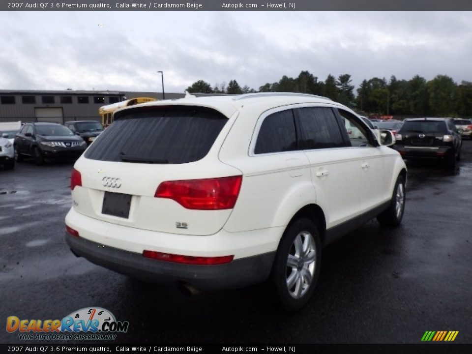 2007 Audi Q7 3.6 Premium quattro Calla White / Cardamom Beige Photo #6