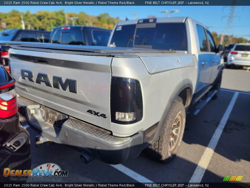 Bright Silver Metallic 2015 Ram 1500 Rebel Crew Cab 4x4 Photo #7