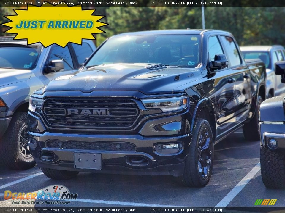 2020 Ram 1500 Limited Crew Cab 4x4 Diamond Black Crystal Pearl / Black Photo #1