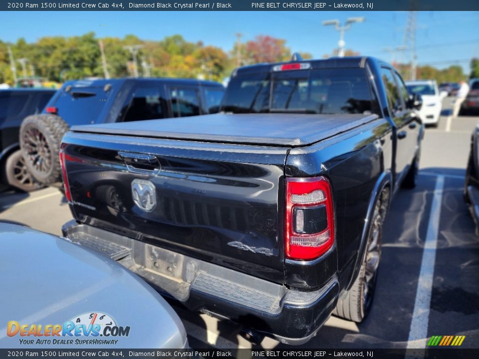 2020 Ram 1500 Limited Crew Cab 4x4 Diamond Black Crystal Pearl / Black Photo #5