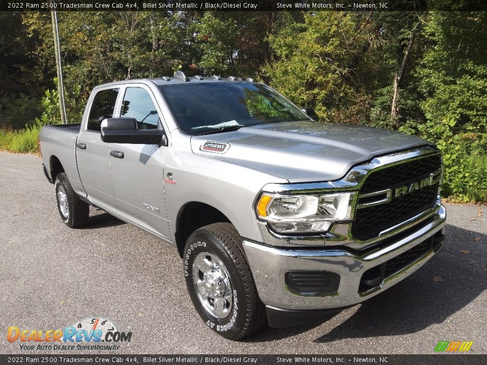 2022 Ram 2500 Tradesman Crew Cab 4x4 Billet Silver Metallic / Black/Diesel Gray Photo #4