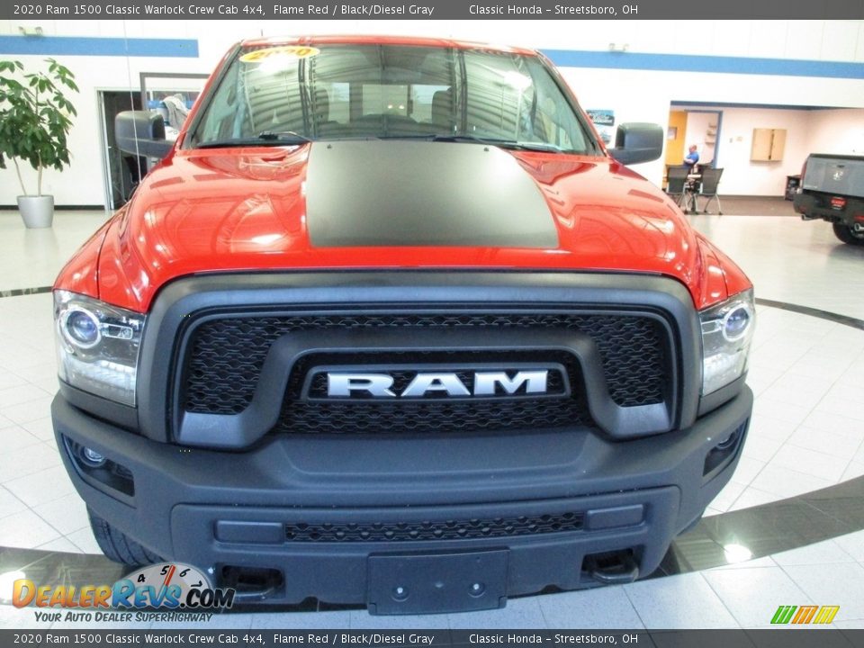 2020 Ram 1500 Classic Warlock Crew Cab 4x4 Flame Red / Black/Diesel Gray Photo #2