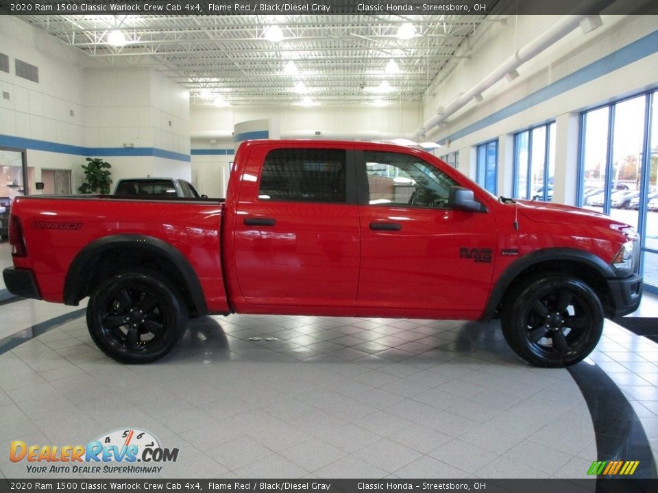 2020 Ram 1500 Classic Warlock Crew Cab 4x4 Flame Red / Black/Diesel Gray Photo #4