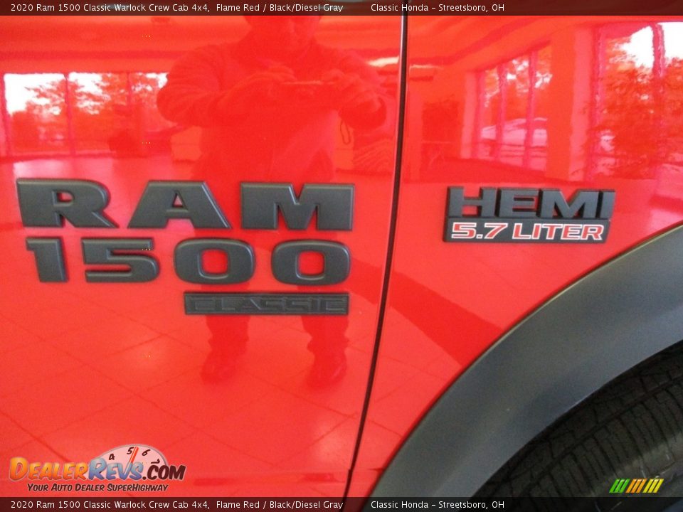 2020 Ram 1500 Classic Warlock Crew Cab 4x4 Flame Red / Black/Diesel Gray Photo #6