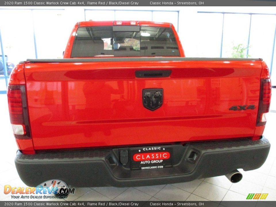 2020 Ram 1500 Classic Warlock Crew Cab 4x4 Flame Red / Black/Diesel Gray Photo #10