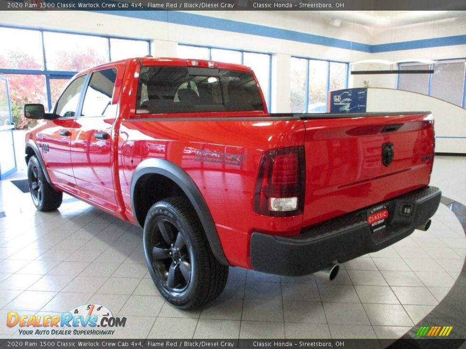 2020 Ram 1500 Classic Warlock Crew Cab 4x4 Flame Red / Black/Diesel Gray Photo #12