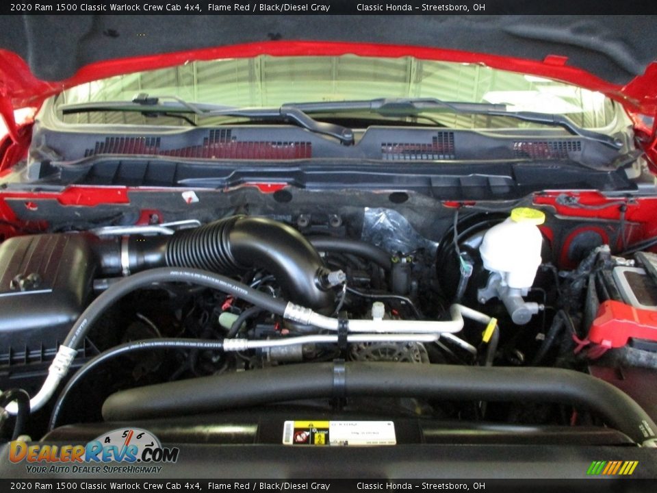 2020 Ram 1500 Classic Warlock Crew Cab 4x4 Flame Red / Black/Diesel Gray Photo #16