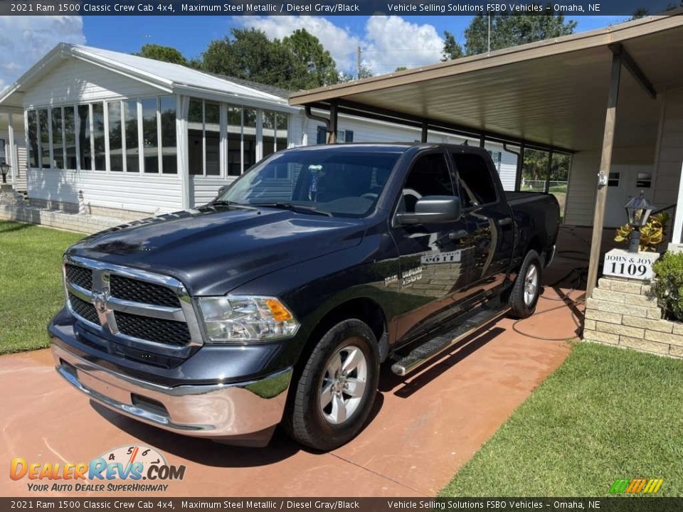 2021 Ram 1500 Classic Crew Cab 4x4 Maximum Steel Metallic / Diesel Gray/Black Photo #1