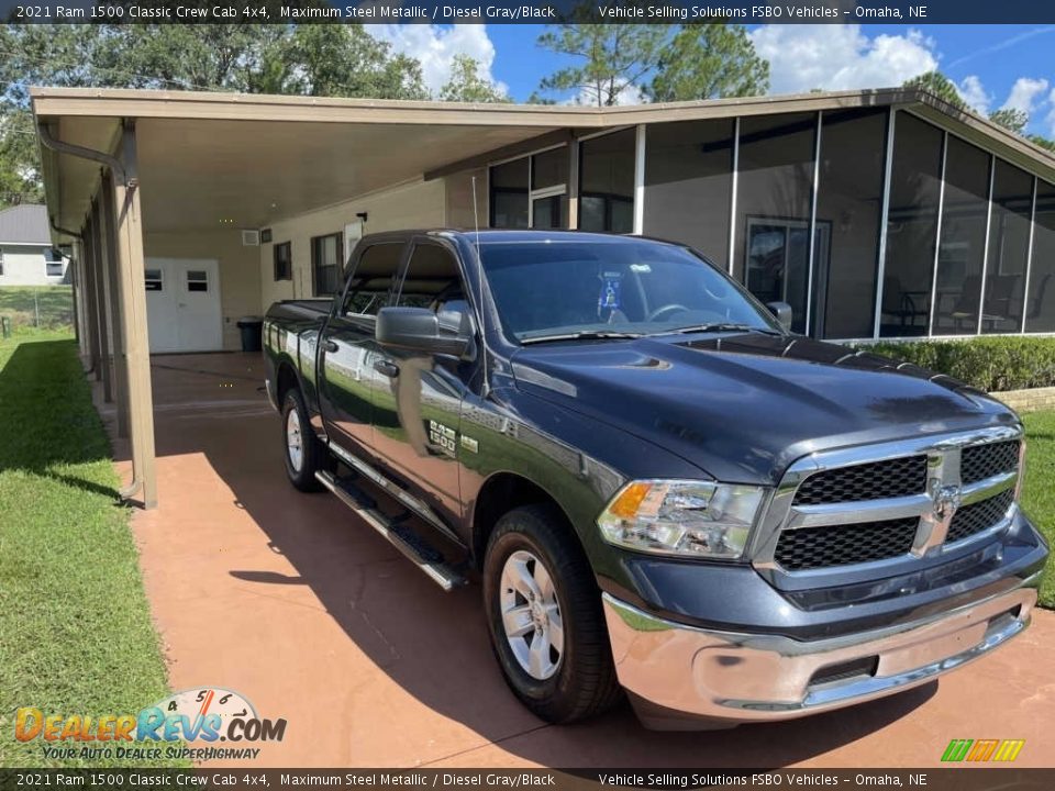 2021 Ram 1500 Classic Crew Cab 4x4 Maximum Steel Metallic / Diesel Gray/Black Photo #4