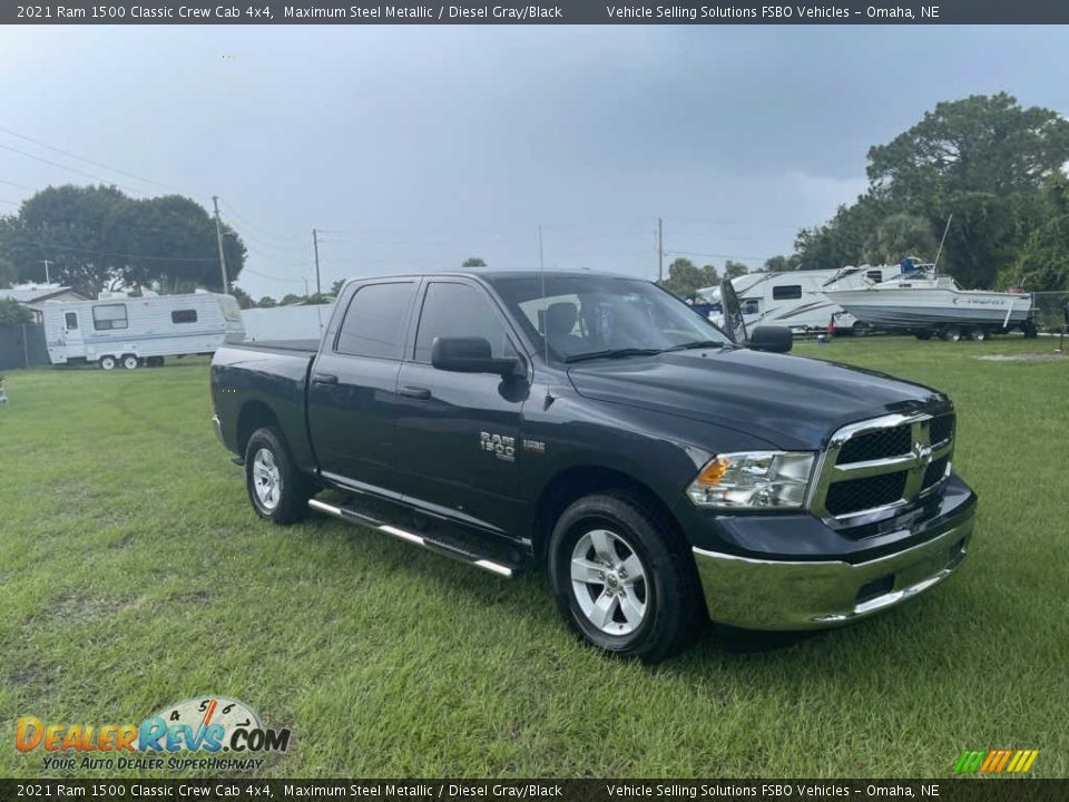 2021 Ram 1500 Classic Crew Cab 4x4 Maximum Steel Metallic / Diesel Gray/Black Photo #25