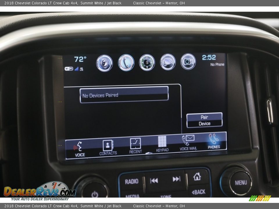 2018 Chevrolet Colorado LT Crew Cab 4x4 Summit White / Jet Black Photo #12