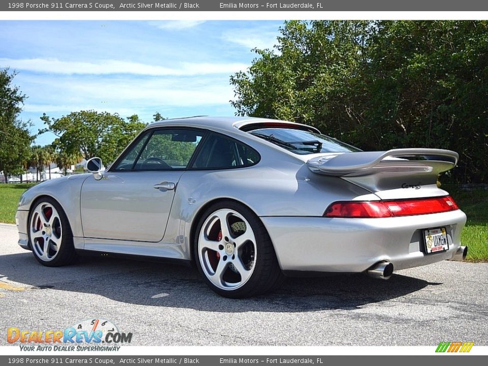 1998 Porsche 911 Carrera S Coupe Arctic Silver Metallic / Black Photo #6