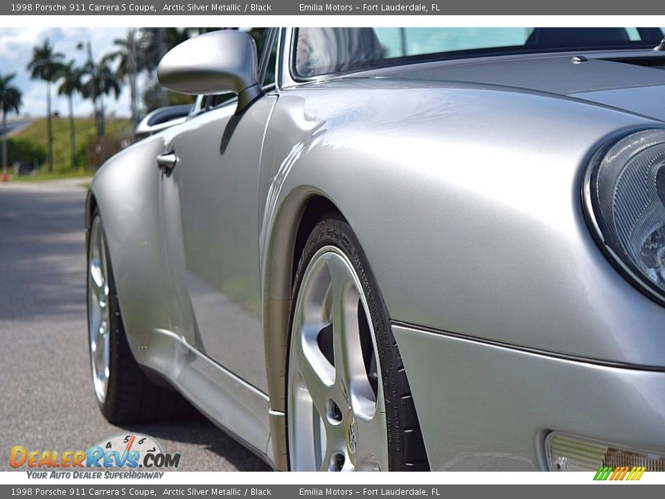 1998 Porsche 911 Carrera S Coupe Arctic Silver Metallic / Black Photo #9