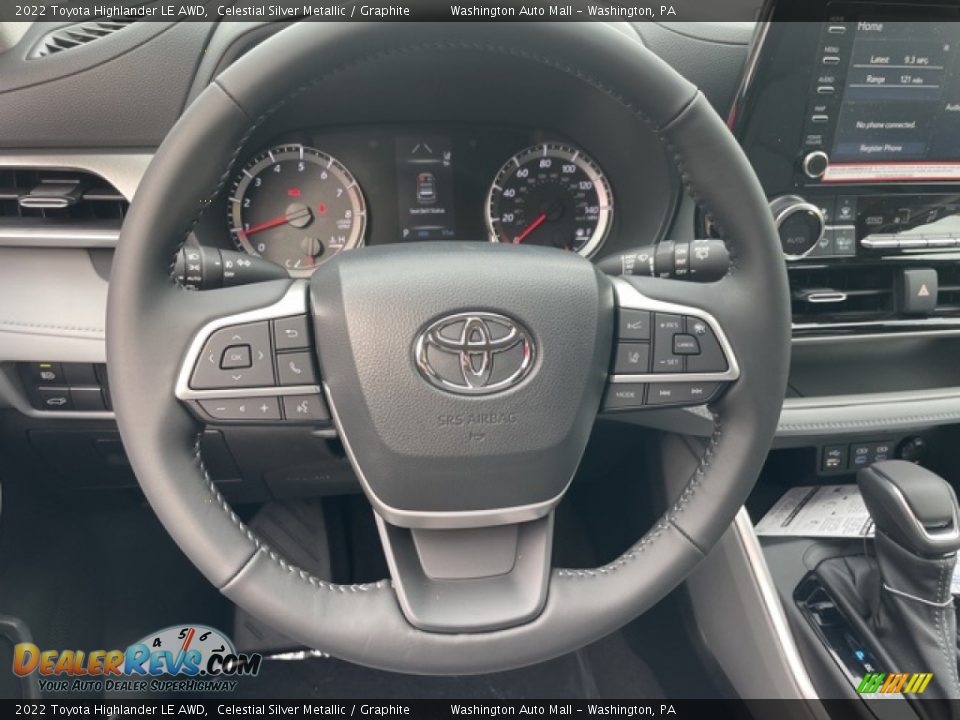 2022 Toyota Highlander LE AWD Steering Wheel Photo #10