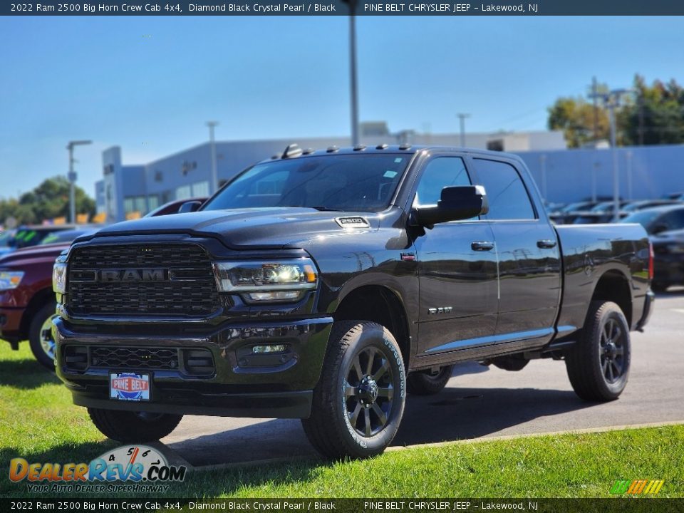 2022 Ram 2500 Big Horn Crew Cab 4x4 Diamond Black Crystal Pearl / Black Photo #1