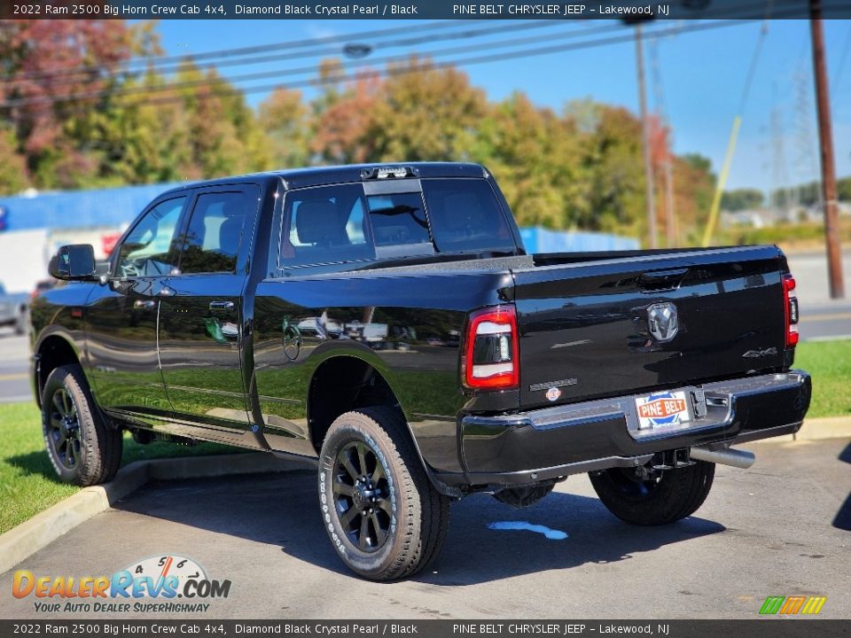 2022 Ram 2500 Big Horn Crew Cab 4x4 Diamond Black Crystal Pearl / Black Photo #4