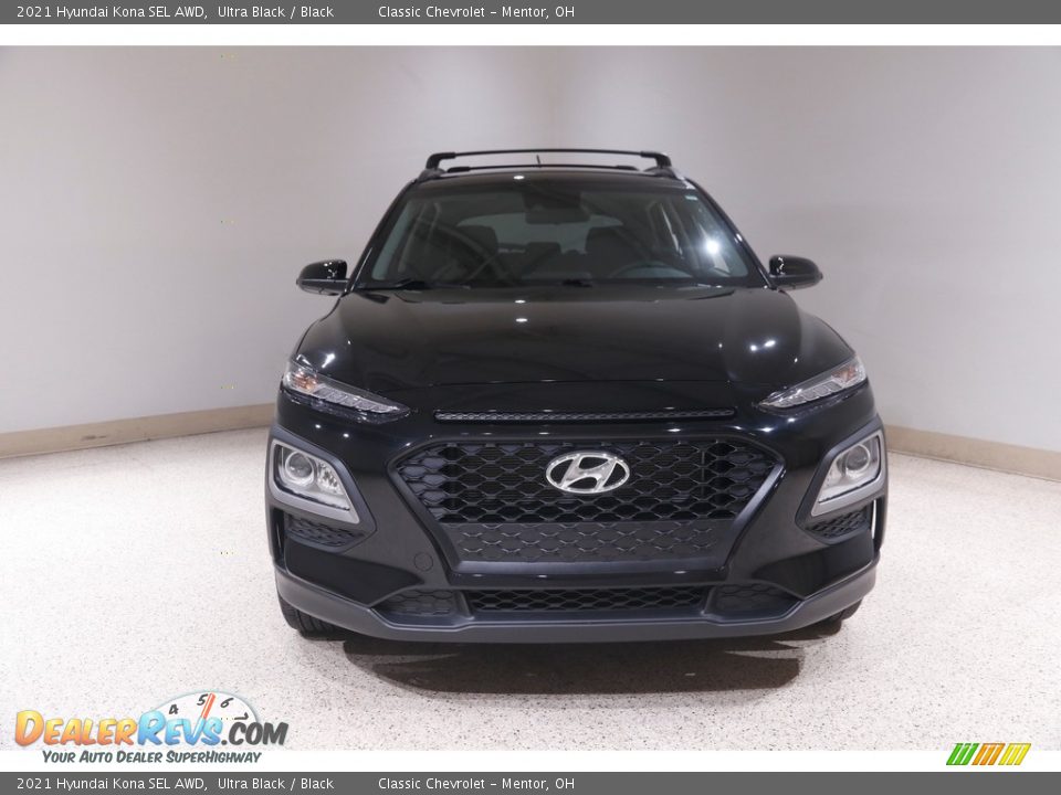 2021 Hyundai Kona SEL AWD Ultra Black / Black Photo #2