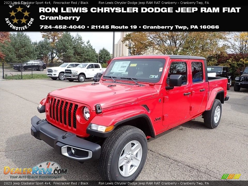 2023 Jeep Gladiator Sport 4x4 Firecracker Red / Black Photo #1