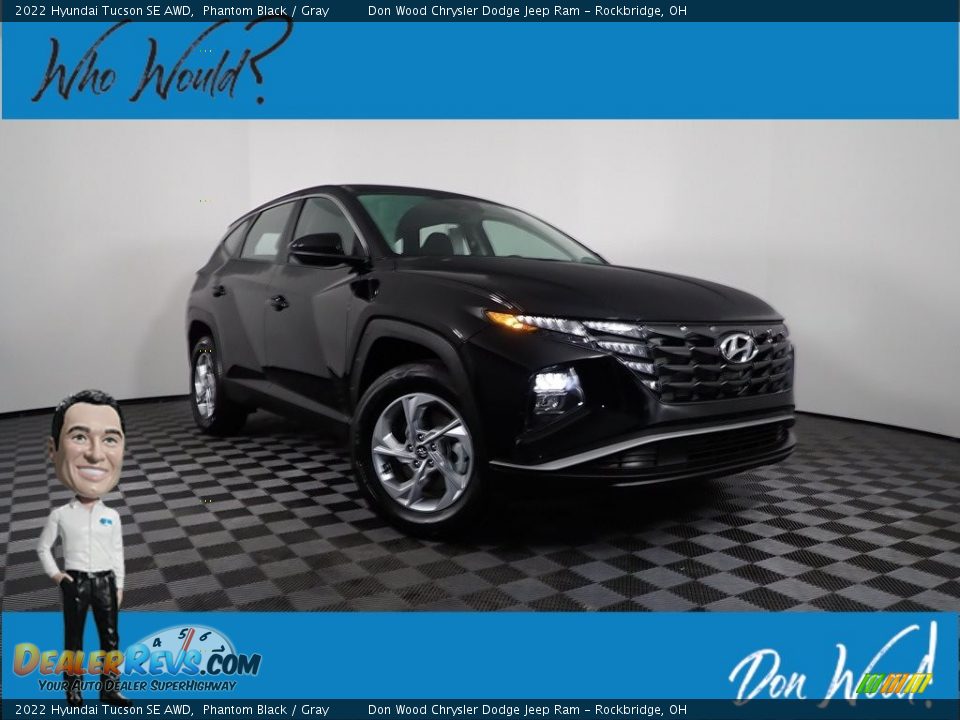 2022 Hyundai Tucson SE AWD Phantom Black / Gray Photo #1