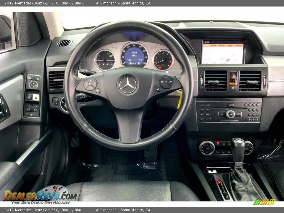 2012 Mercedes-Benz GLK 350 Black / Black Photo #4