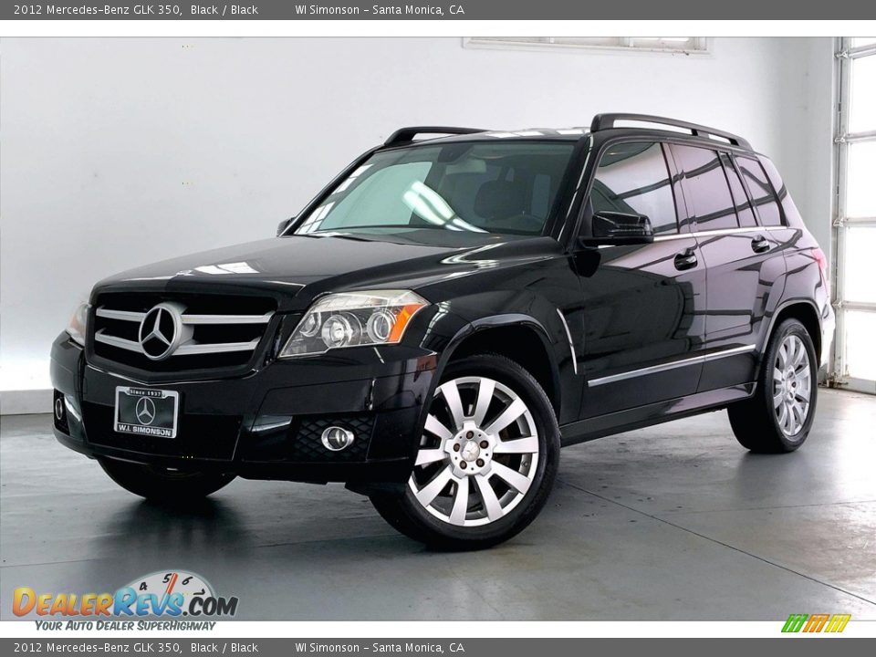 2012 Mercedes-Benz GLK 350 Black / Black Photo #12