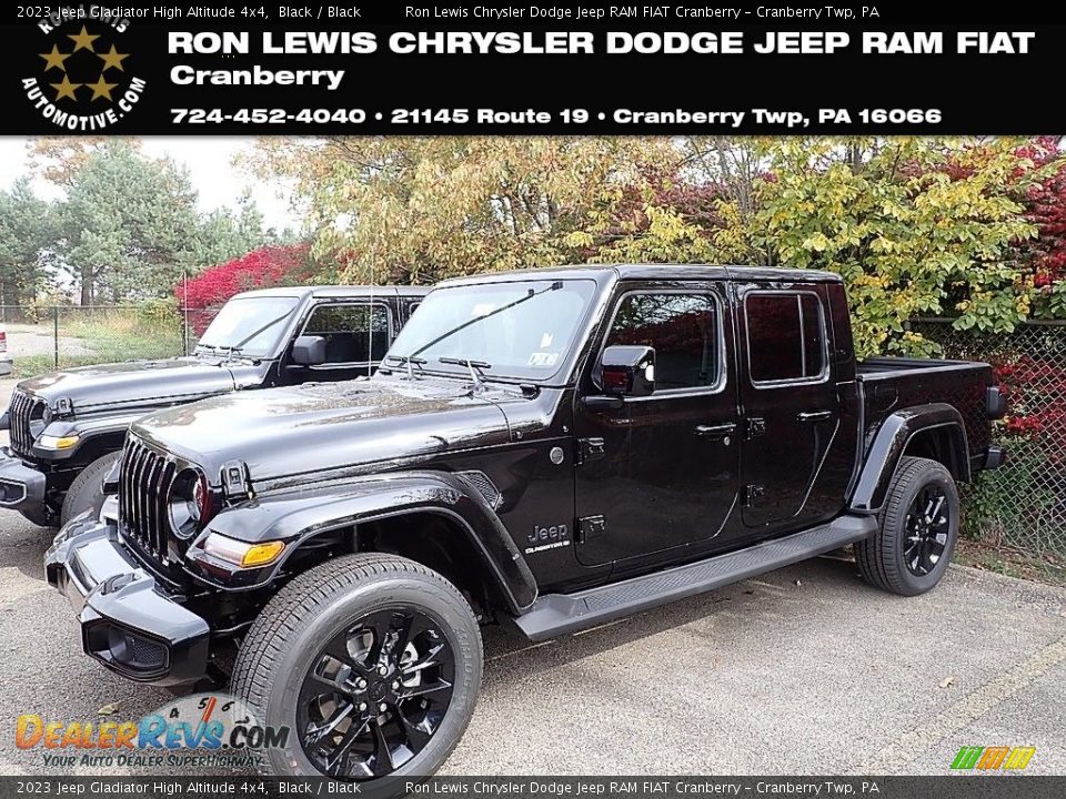 2023 Jeep Gladiator High Altitude 4x4 Black / Black Photo #1