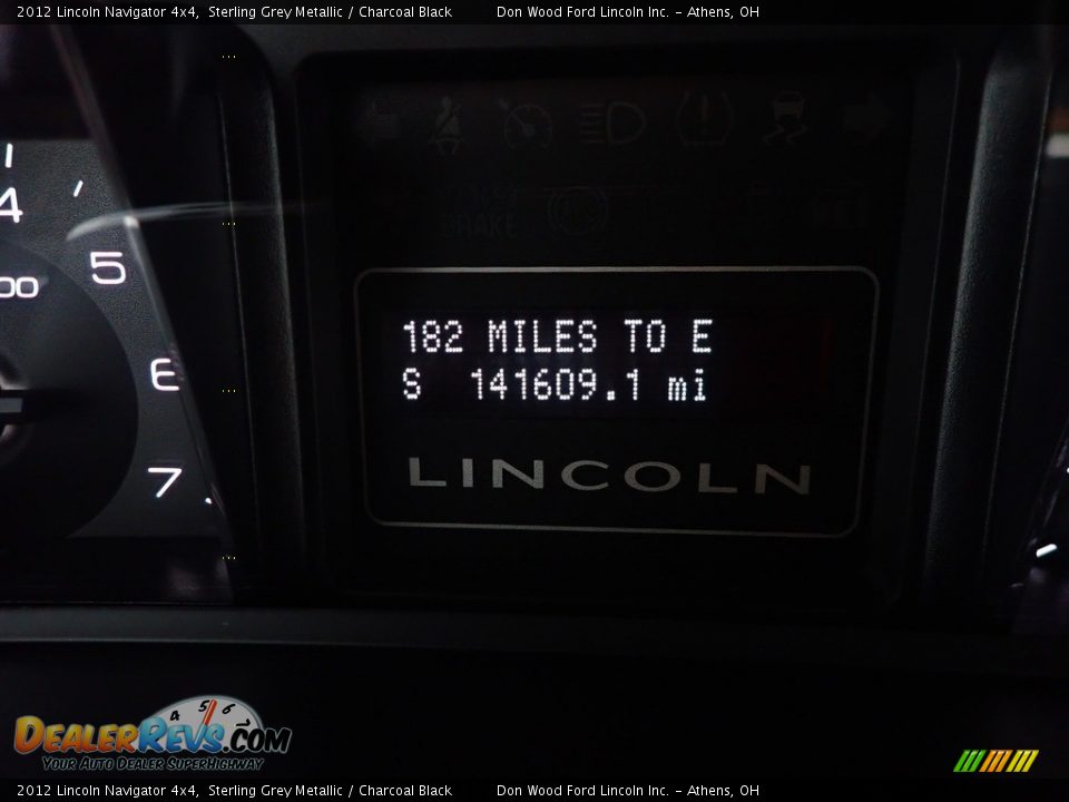 2012 Lincoln Navigator 4x4 Sterling Grey Metallic / Charcoal Black Photo #33