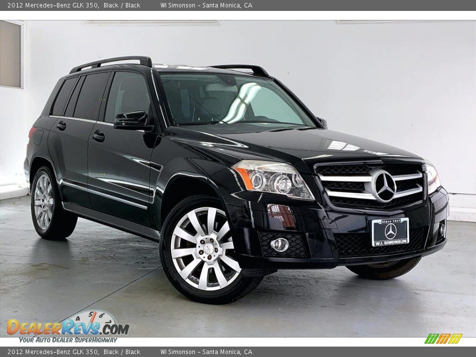 2012 Mercedes-Benz GLK 350 Black / Black Photo #34