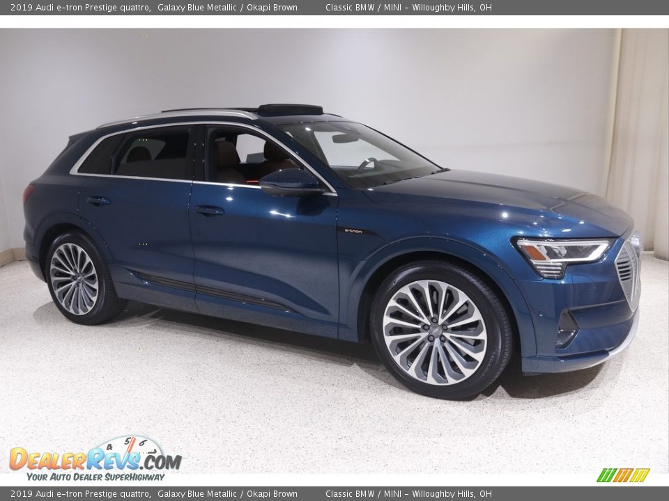 Galaxy Blue Metallic 2019 Audi e-tron Prestige quattro Photo #1