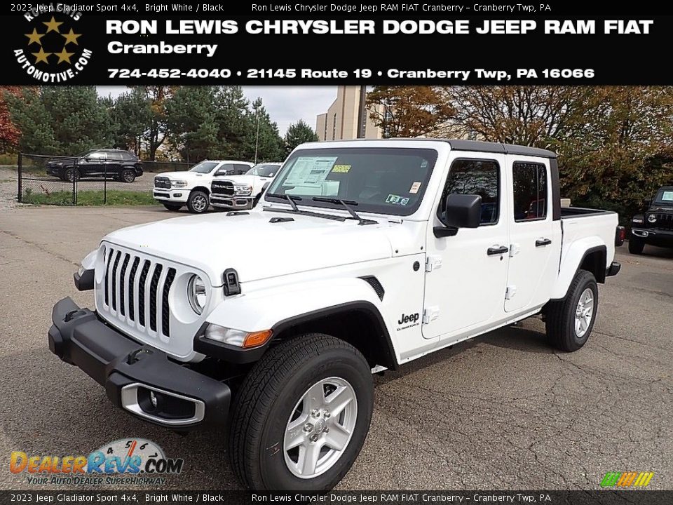 2023 Jeep Gladiator Sport 4x4 Bright White / Black Photo #1