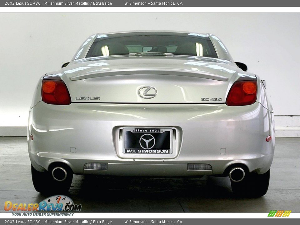 2003 Lexus SC 430 Millennium Silver Metallic / Ecru Beige Photo #3