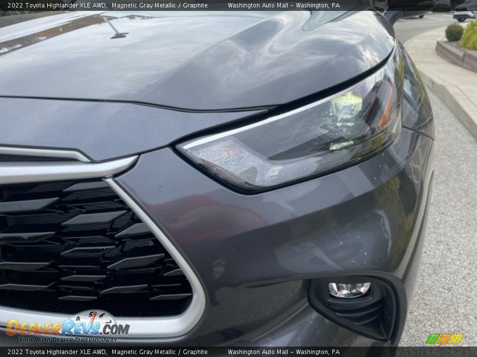 2022 Toyota Highlander XLE AWD Magnetic Gray Metallic / Graphite Photo #27