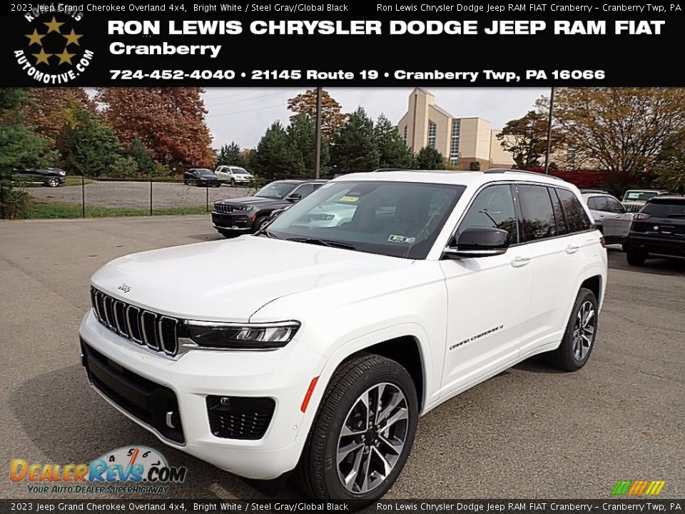 2023 Jeep Grand Cherokee Overland 4x4 Bright White / Steel Gray/Global Black Photo #1