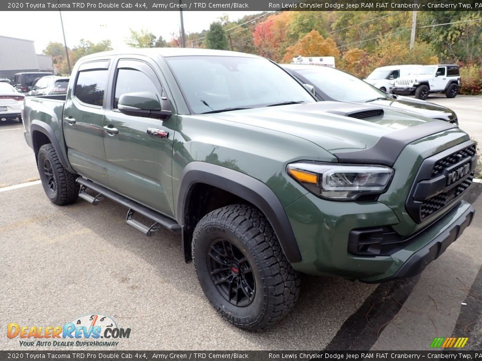 2020 Toyota Tacoma TRD Pro Double Cab 4x4 Army Green / TRD Cement/Black Photo #2